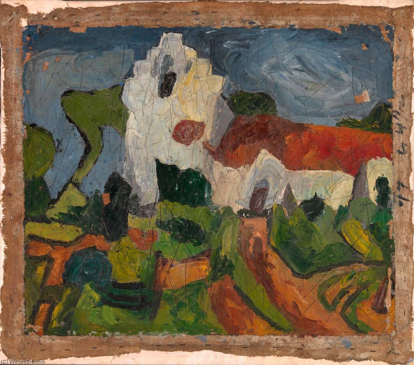 Wikioo.org - The Encyclopedia of Fine Arts - Painting, Artwork by William Henry Johnson - White Church