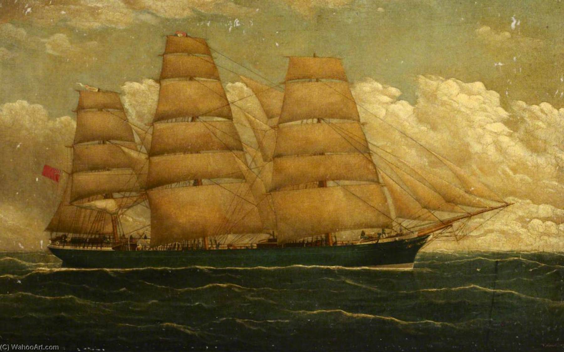 Wikioo.org - The Encyclopedia of Fine Arts - Painting, Artwork by Frederick J Tudgay - The Ship 'Vellore'