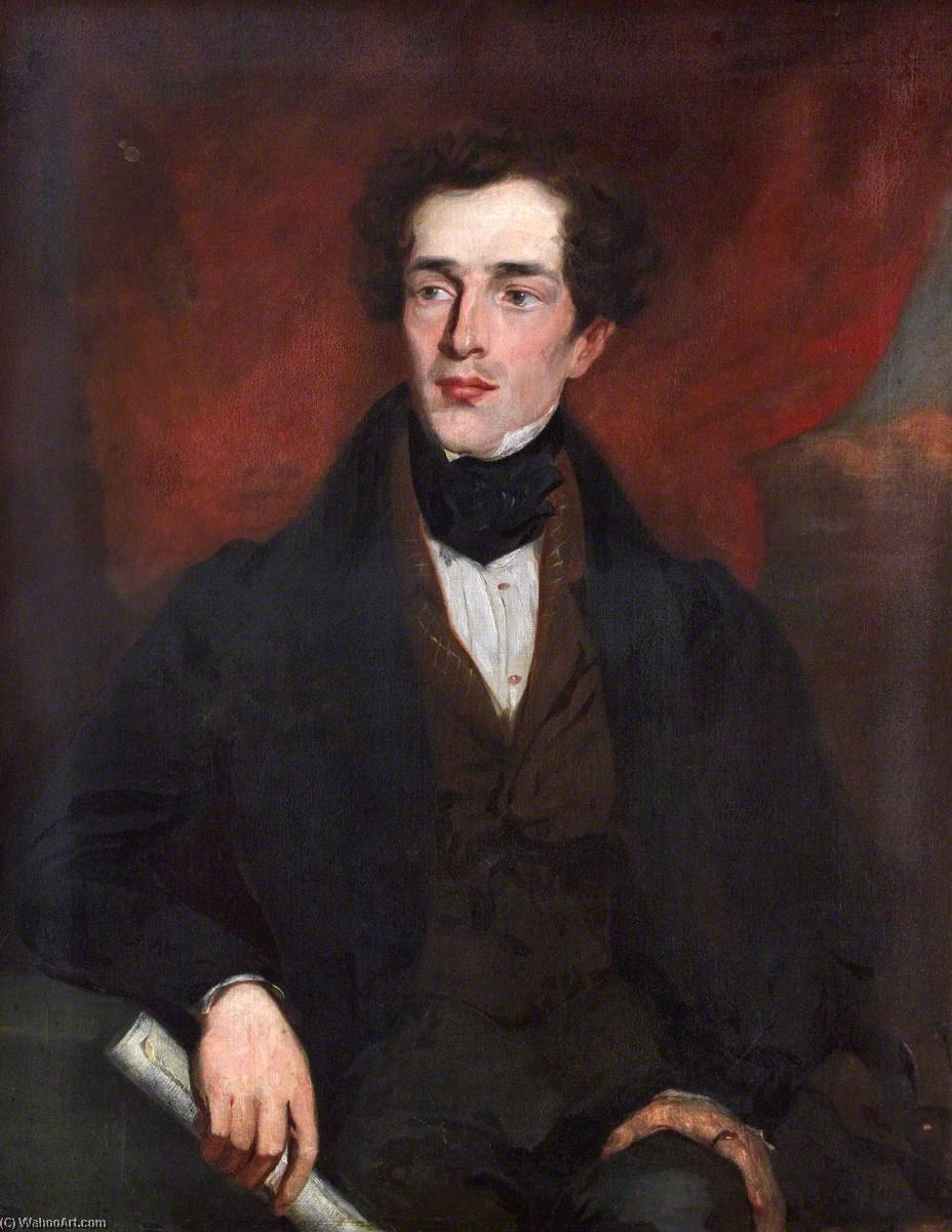 Wikioo.org - The Encyclopedia of Fine Arts - Painting, Artwork by William Smellie Watson - John Thomson (1805–1841) (style of Thomas Lawrence)