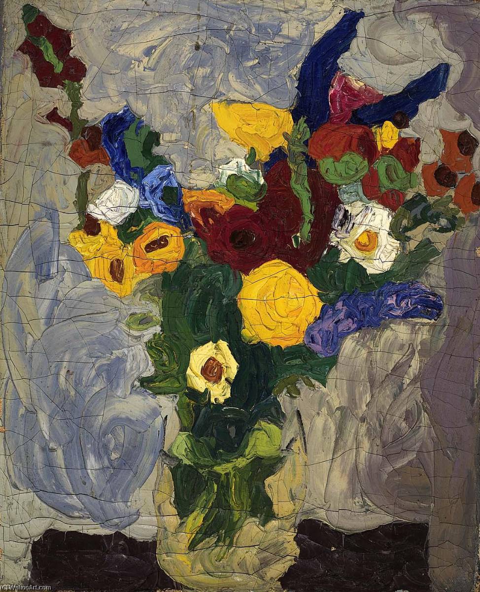 Wikioo.org - The Encyclopedia of Fine Arts - Painting, Artwork by William Henry Johnson - Still Life Bouquet