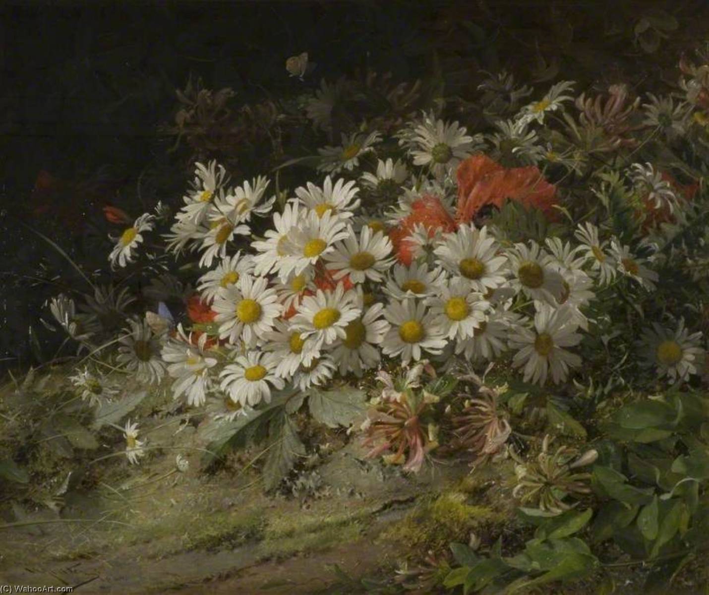 Wikioo.org - The Encyclopedia of Fine Arts - Painting, Artwork by William Jabez Muckley - Wild Flowers