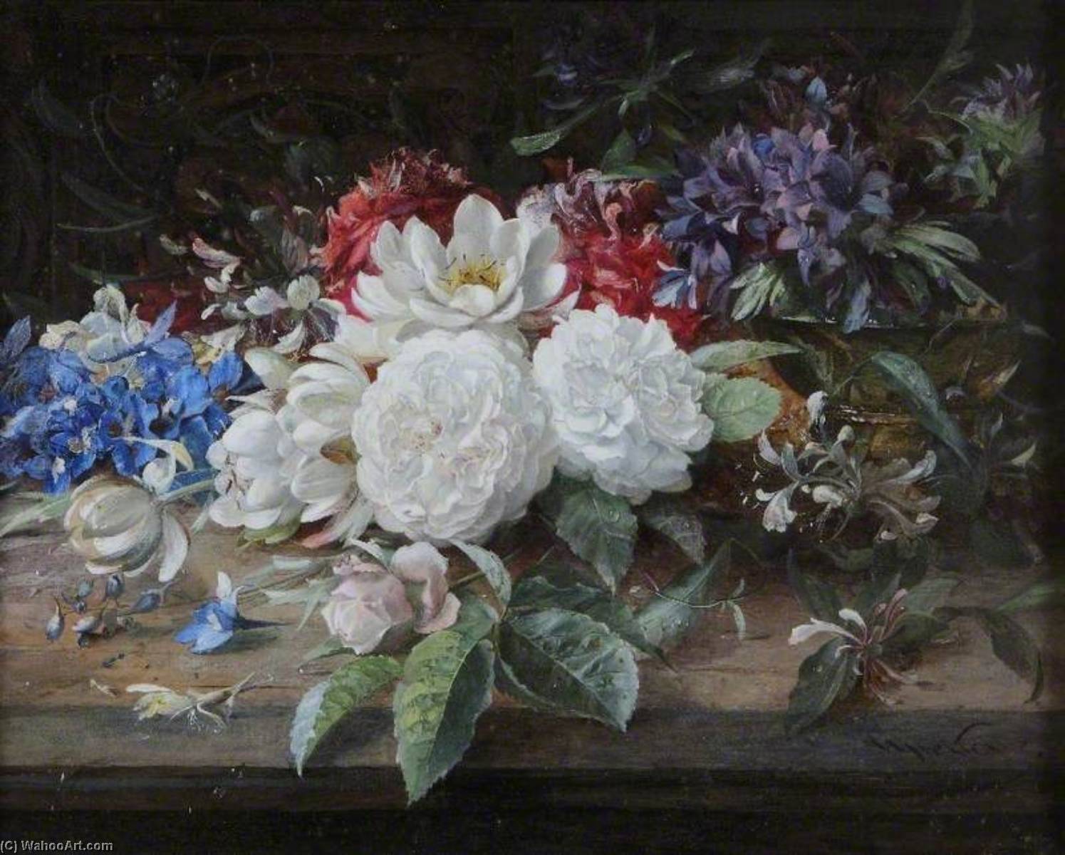 Wikioo.org - The Encyclopedia of Fine Arts - Painting, Artwork by William Jabez Muckley - Flowers