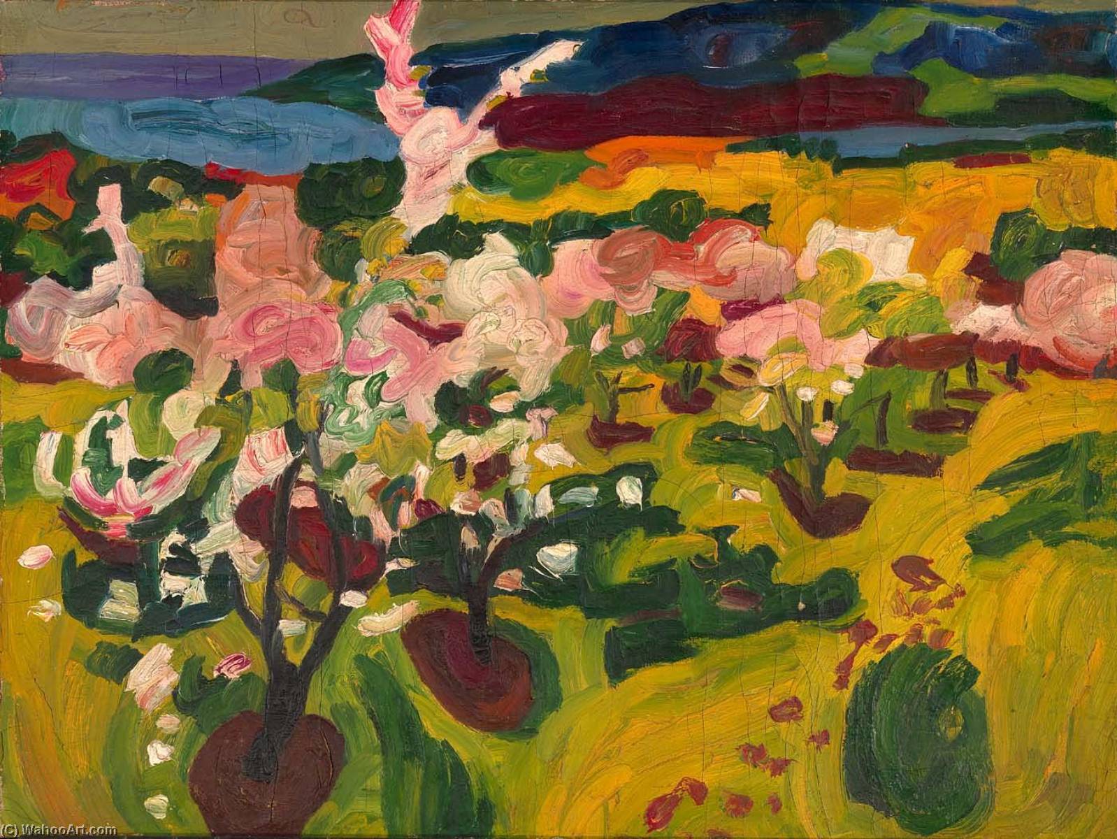 Wikioo.org - The Encyclopedia of Fine Arts - Painting, Artwork by William Henry Johnson - Blossoming Trees