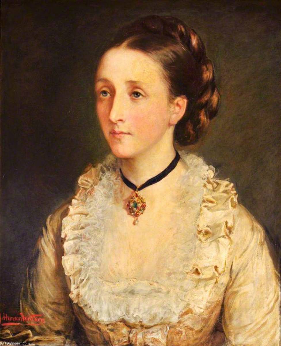 Wikioo.org - The Encyclopedia of Fine Arts - Painting, Artwork by John Hanson Walker - Lady Mary Sarah Percy Amherst (1837–1892), Countess Egerton