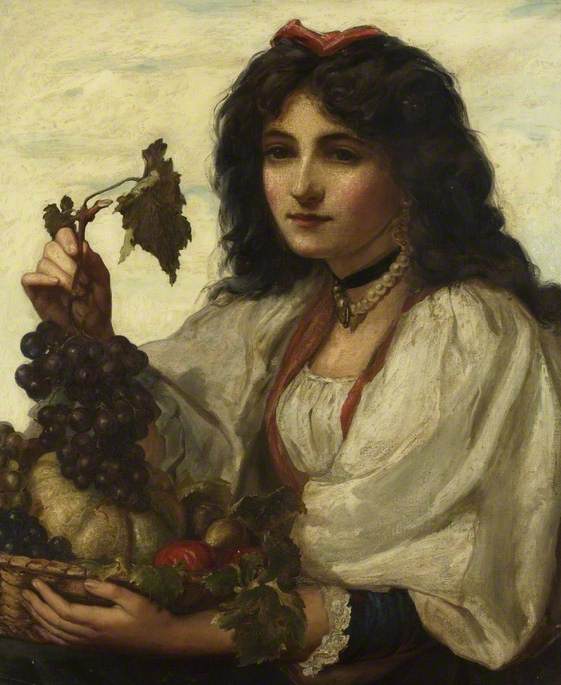 Wikioo.org - The Encyclopedia of Fine Arts - Painting, Artwork by John Hanson Walker - The Italian Fruit Seller