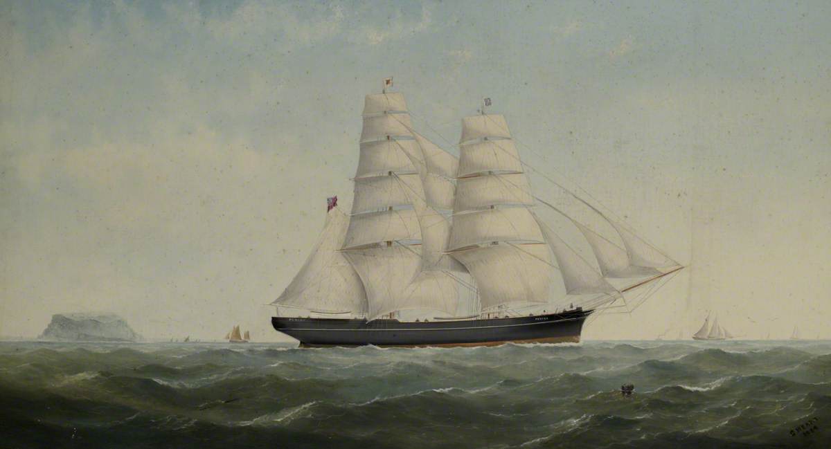 Wikioo.org - The Encyclopedia of Fine Arts - Painting, Artwork by George Mears - The Brig 'Pennine'