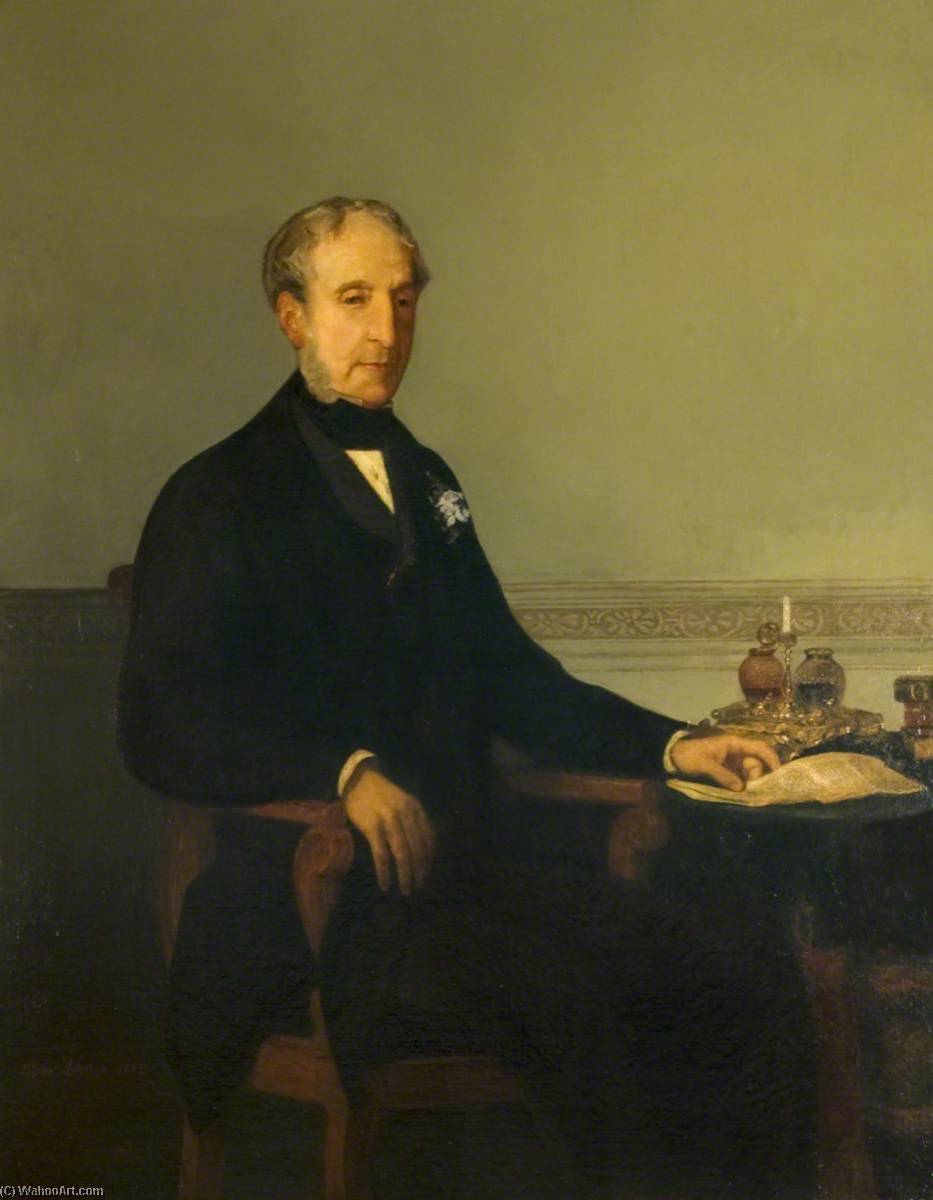 Wikioo.org - The Encyclopedia of Fine Arts - Painting, Artwork by Cyrus Johnson - The Right Honourable Robert Grosvenor (1801–1893), 1st Baron Ebury