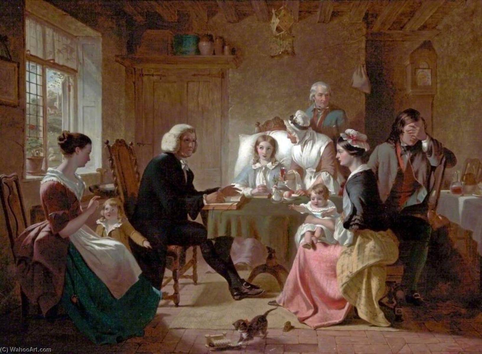 Wikioo.org - The Encyclopedia of Fine Arts - Painting, Artwork by Thomas Brooks - The Pastor's Visit