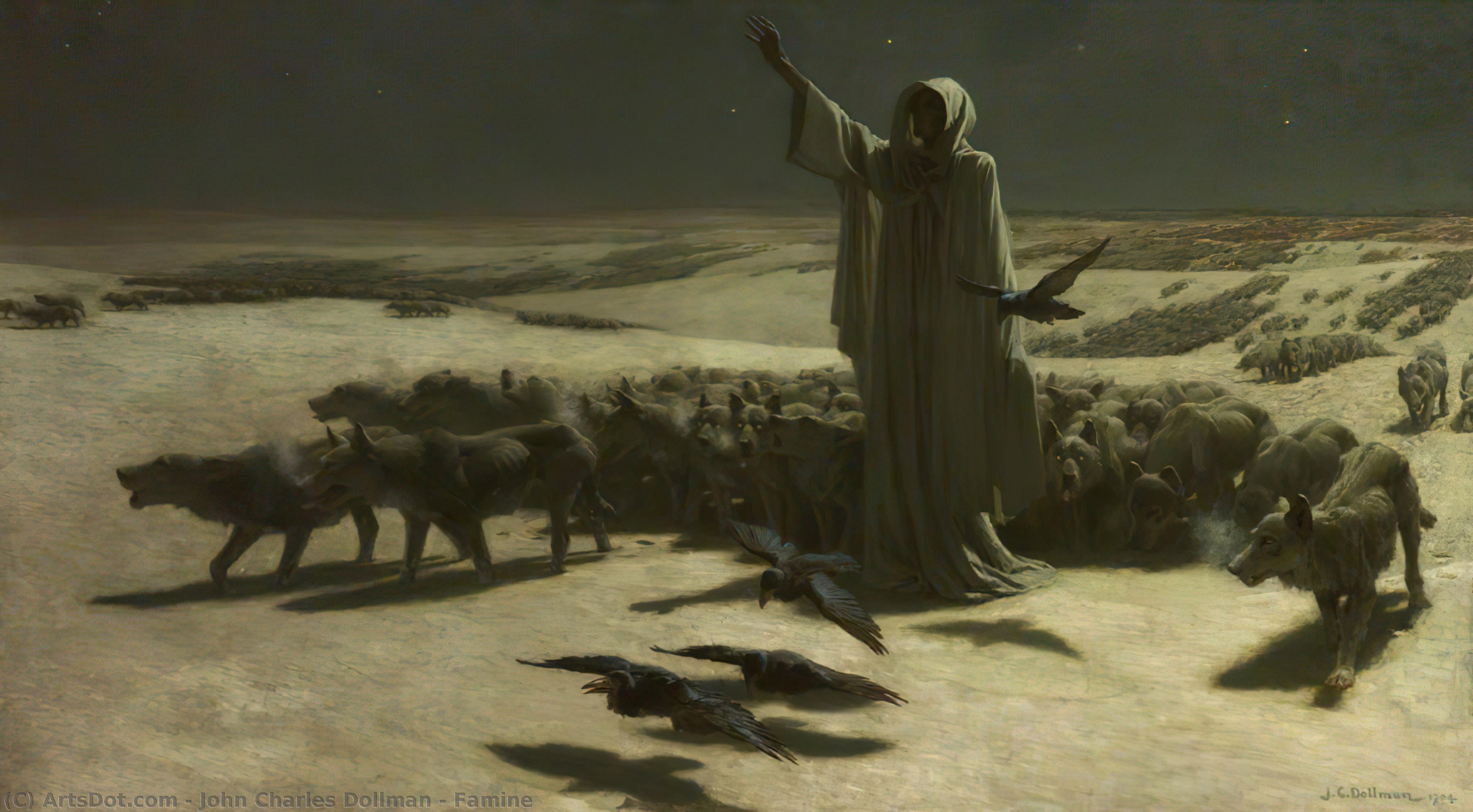 Wikioo.org - The Encyclopedia of Fine Arts - Painting, Artwork by John Charles Dollman - Famine