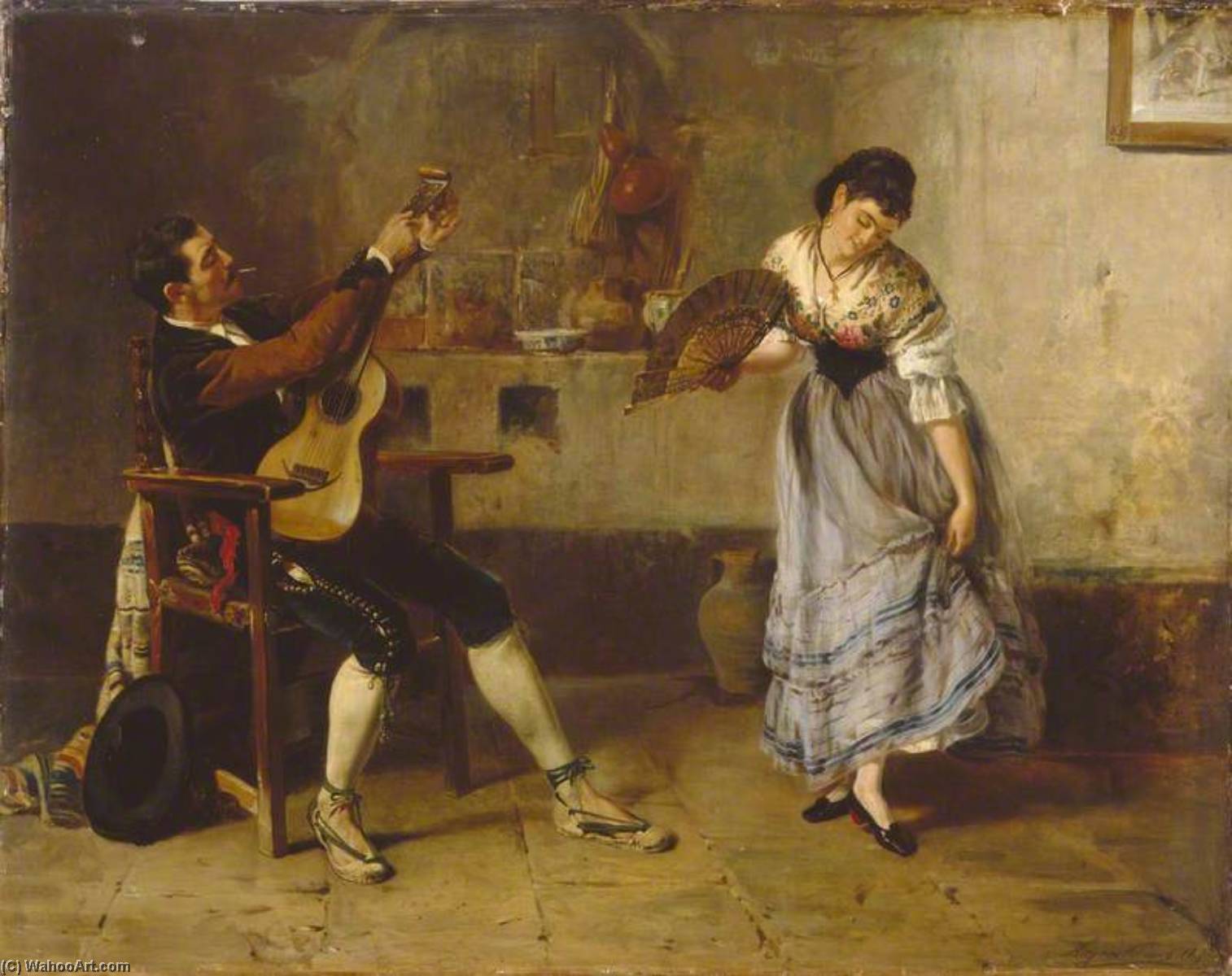Wikioo.org - The Encyclopedia of Fine Arts - Painting, Artwork by John Haynes Williams - Spanish Dancer