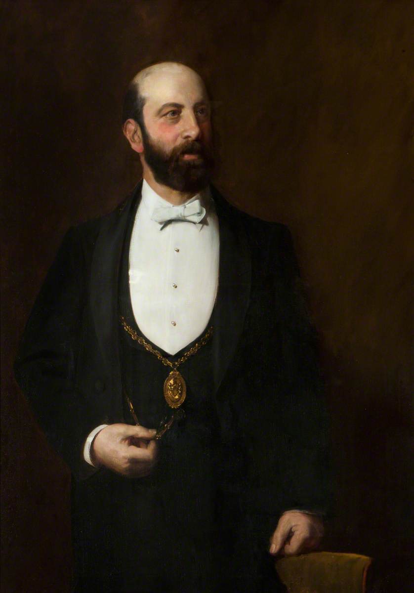 Wikioo.org - The Encyclopedia of Fine Arts - Painting, Artwork by John Haynes Williams - Sir Otto Jaffe (1846–1929), LLD, JP, Lord Mayor (1899 1904)