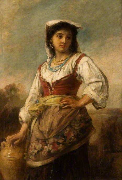 Wikioo.org - The Encyclopedia of Fine Arts - Painting, Artwork by Thomas Kent Pelham - An Italian Girl