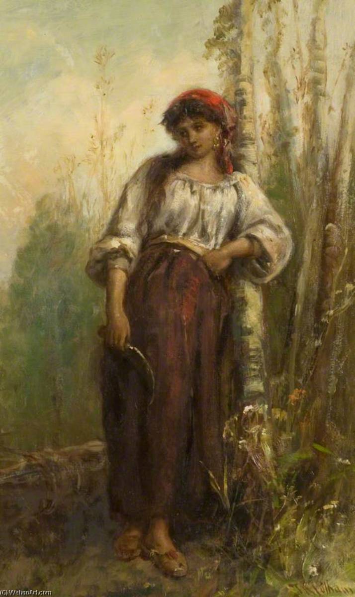 Wikioo.org - The Encyclopedia of Fine Arts - Painting, Artwork by Thomas Kent Pelham - A Woodcutter of the Basque Provinces