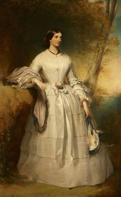 Wikioo.org - The Encyclopedia of Fine Arts - Painting, Artwork by James Godsell Middleton - Lady Alexandrina Octavia Maria Vane (1823–1874), Countess of Portarlington