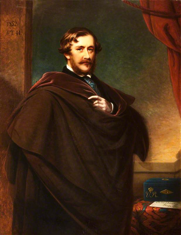 WikiOO.org - Enciclopedia of Fine Arts - Pictura, lucrări de artă James Godsell Middleton - James Howard Harris (1807–1889), 3rd Earl of Malmesbury, PC, DCL, GCB, Aged 44