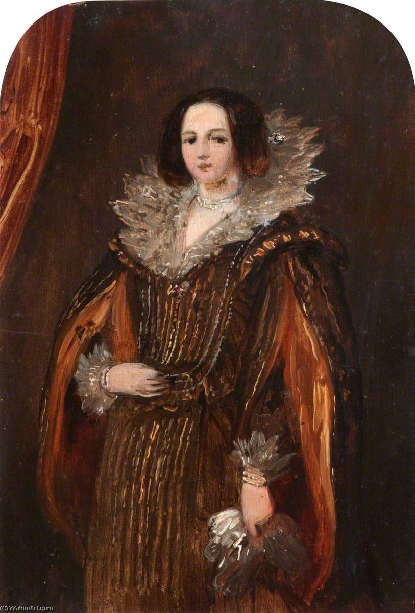 Wikioo.org - The Encyclopedia of Fine Arts - Painting, Artwork by Robert Mcinnes - Woman in a Burgundy Dress