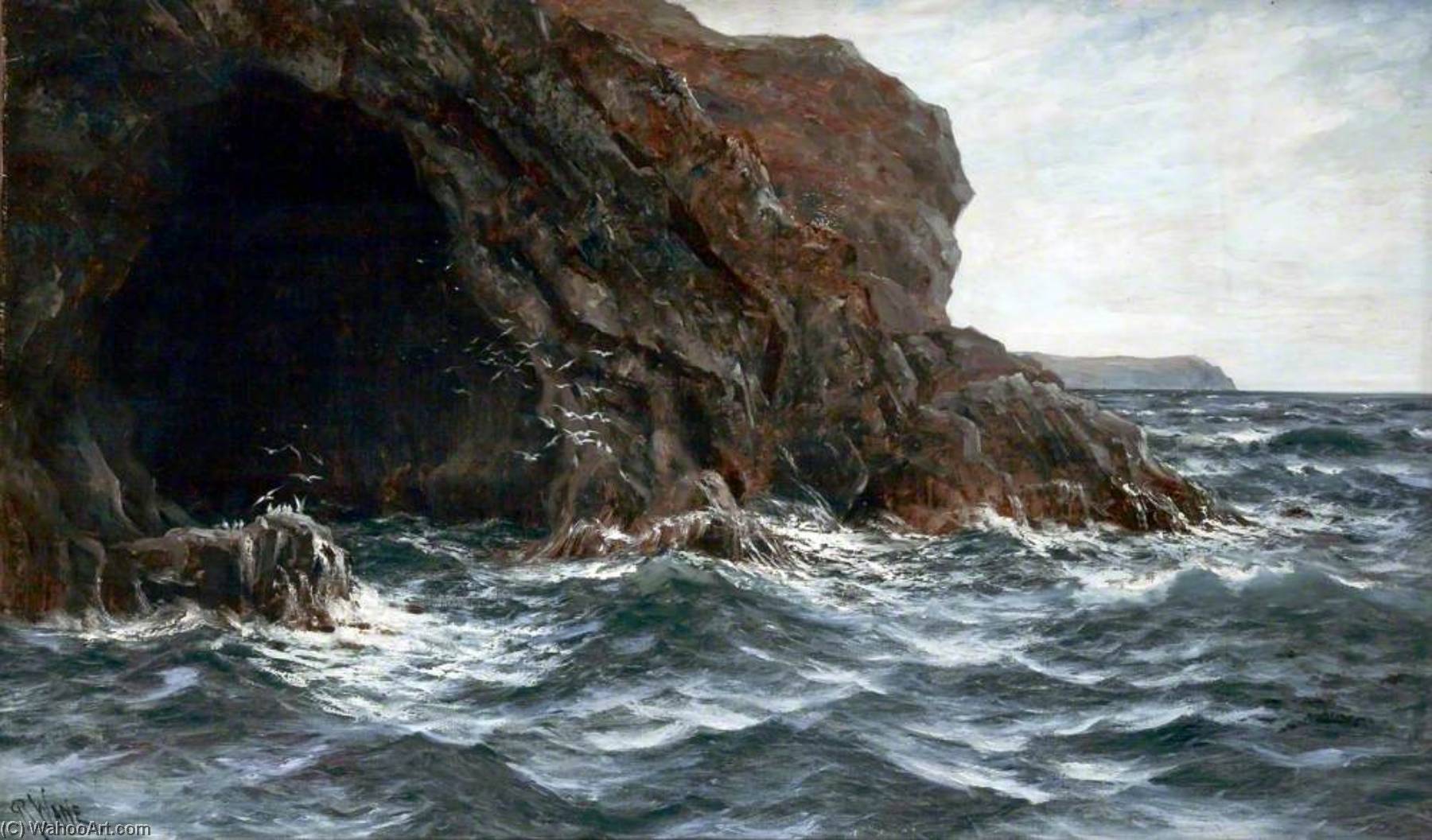 Wikioo.org - The Encyclopedia of Fine Arts - Painting, Artwork by Richard Wane - The Cove, Isle of Man