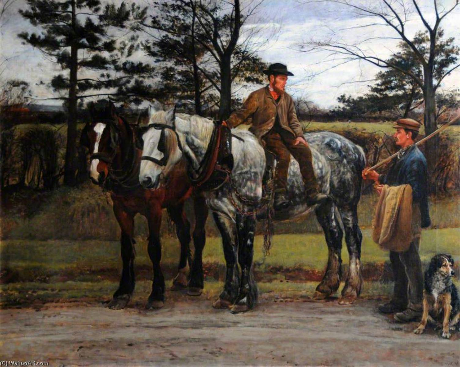 Wikioo.org - The Encyclopedia of Fine Arts - Painting, Artwork by William Edward Millner - Homeward Bound