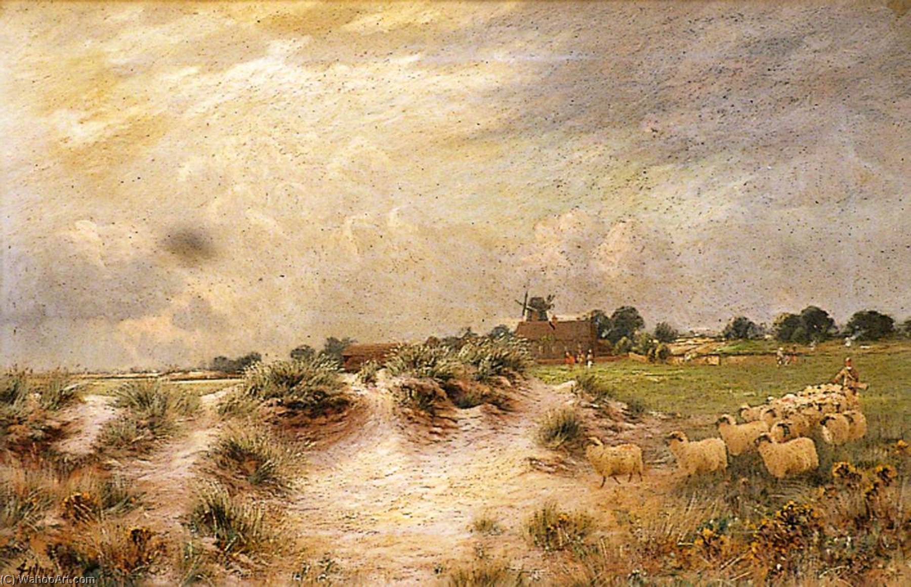 Wikioo.org - The Encyclopedia of Fine Arts - Painting, Artwork by Sidney Pike - The Golf Links, Littlehampton