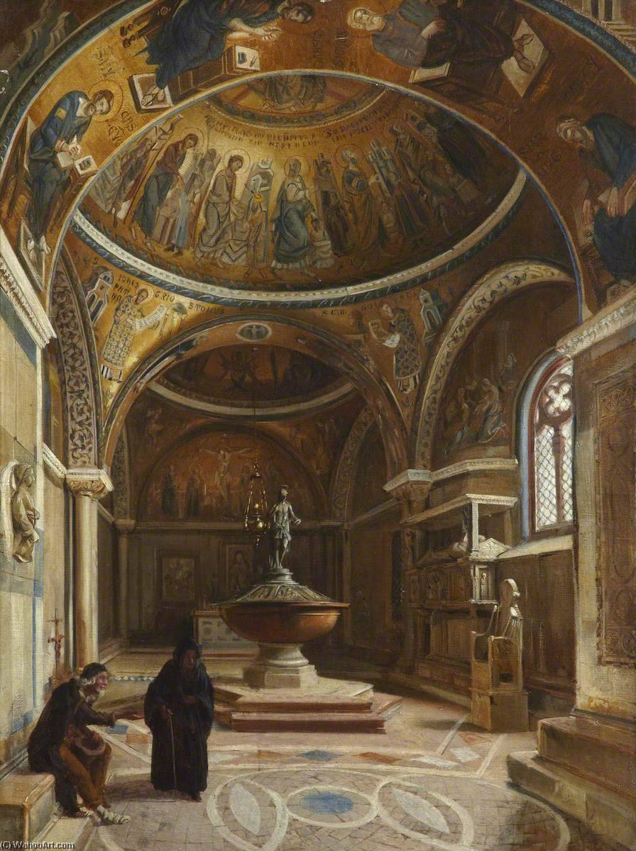 Wikioo.org - The Encyclopedia of Fine Arts - Painting, Artwork by Thomas Stuart Smith - Interior of San Marco, Venice