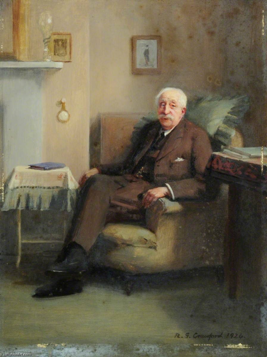 Wikioo.org - The Encyclopedia of Fine Arts - Painting, Artwork by Richard Goldie Crawford - Mr Osborne Capel Powell (1838–1924)
