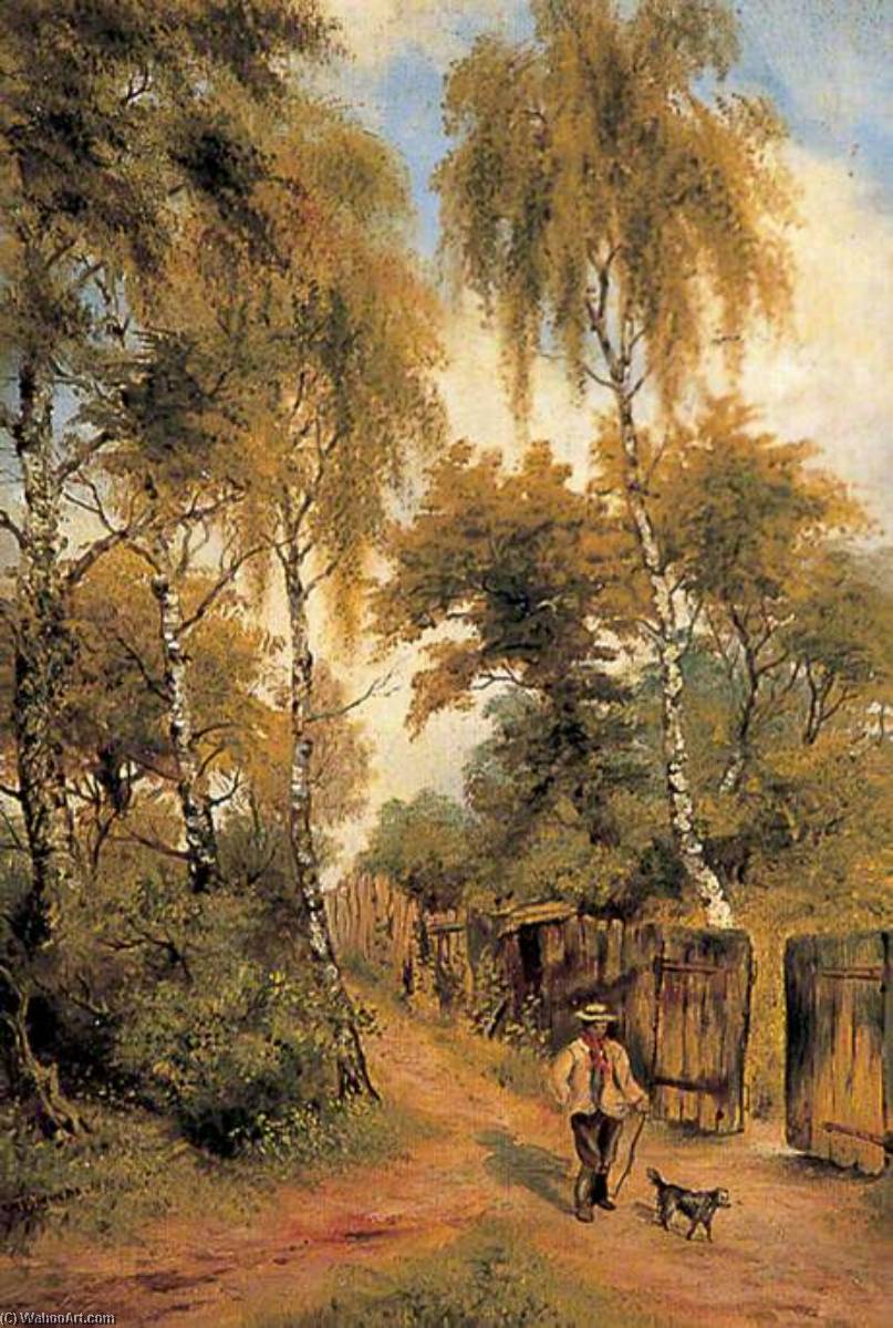 Wikioo.org - The Encyclopedia of Fine Arts - Painting, Artwork by Clement T Youens - Chancespring Wood, Dartford Heath, Kent
