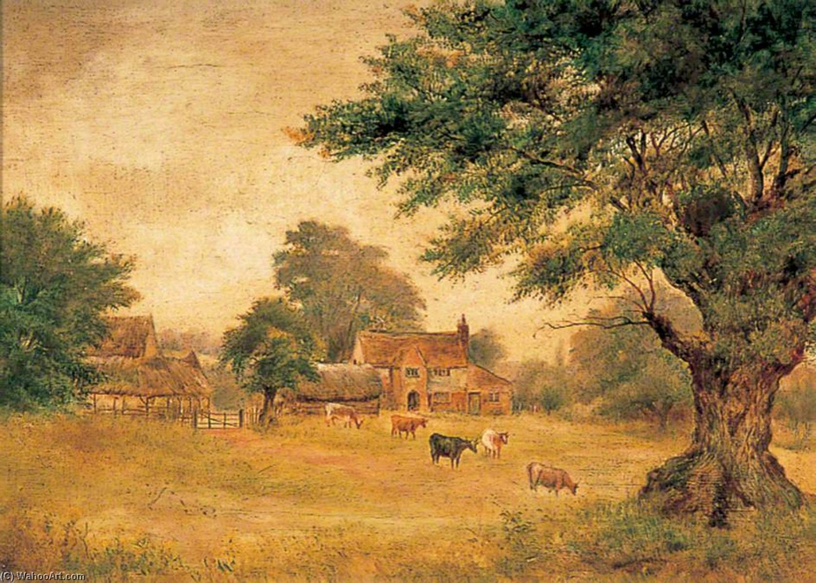 Wikioo.org - The Encyclopedia of Fine Arts - Painting, Artwork by Clement T Youens - Stanham Farm, Dartford, Kent