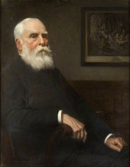 WikiOO.org - Enciklopedija dailės - Tapyba, meno kuriniai Frank Robinson Daniell - Andrew Johnston, First Chairman of the Essex County Council (1835–1922)