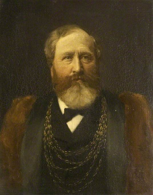 WikiOO.org - Enciklopedija dailės - Tapyba, meno kuriniai Frank Robinson Daniell - Alderman Alfred Francis, Mayor of Colchester (1883)