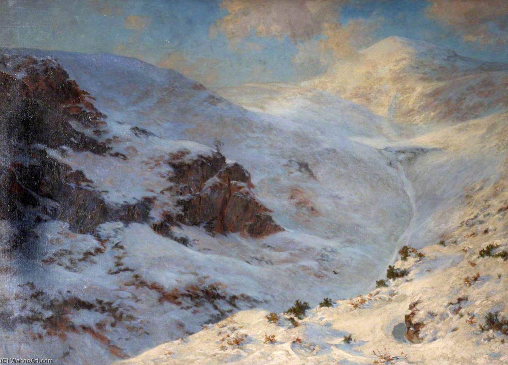 Wikioo.org - The Encyclopedia of Fine Arts - Painting, Artwork by Harry William Adams - Malvern's Lonely Heights