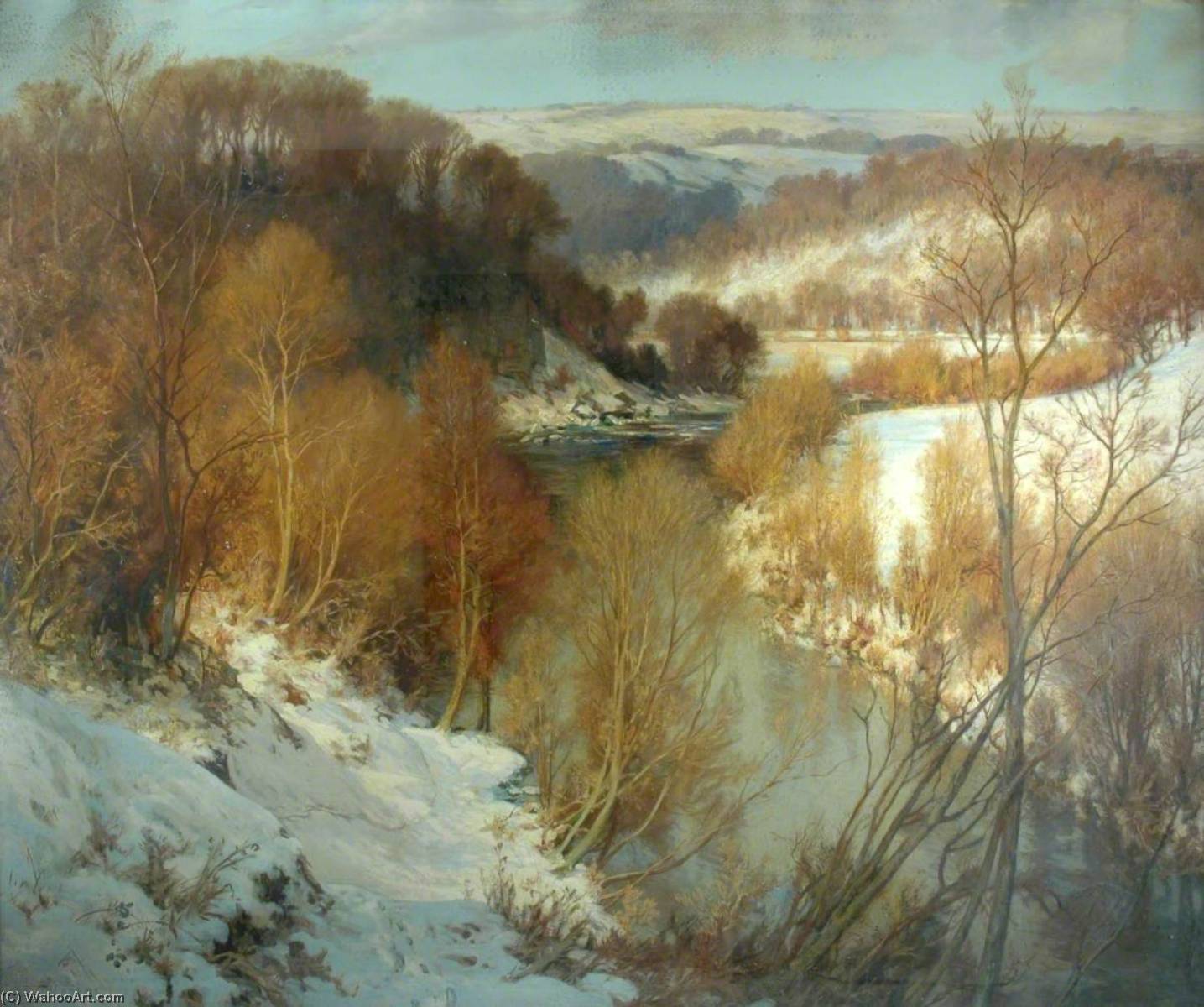 Wikioo.org - The Encyclopedia of Fine Arts - Painting, Artwork by Harry William Adams - A Winter's Morning