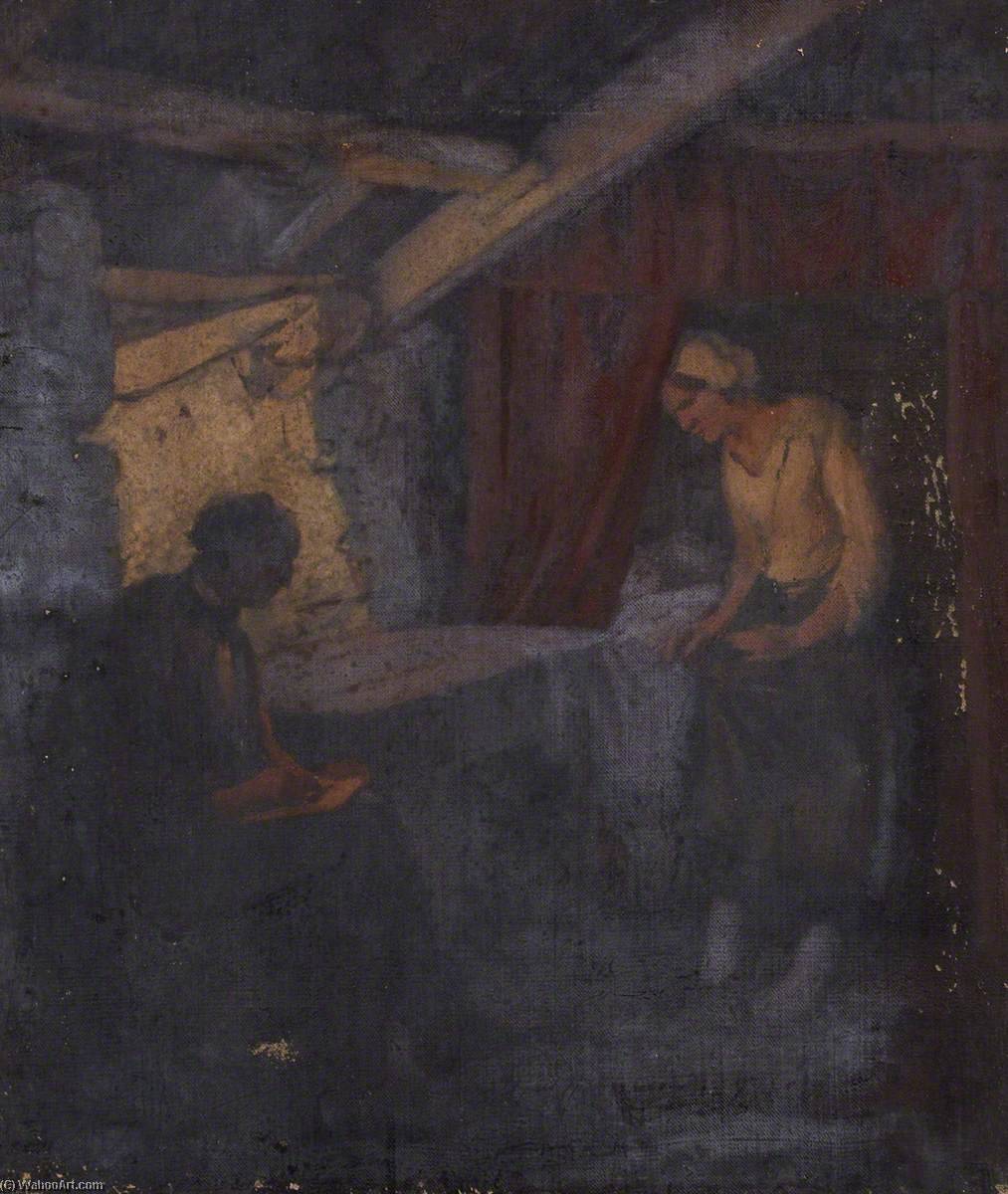 WikiOO.org - Enciklopedija dailės - Tapyba, meno kuriniai Thomas Stuart Smith - Man and a Woman in an Interior