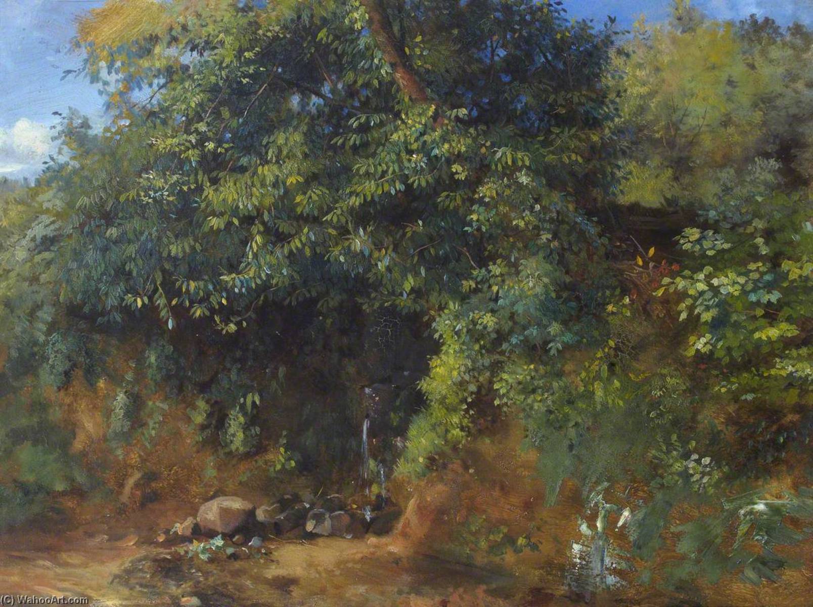 Wikioo.org - The Encyclopedia of Fine Arts - Painting, Artwork by Thomas Stuart Smith - Roadside Sketch