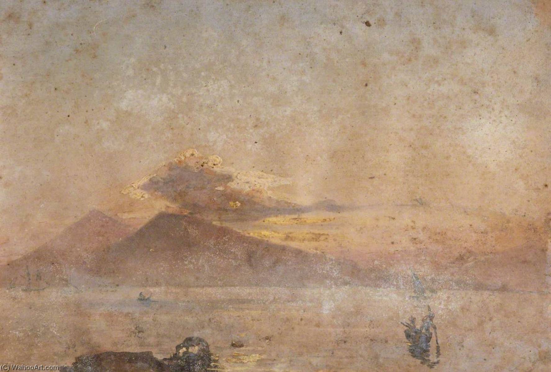 Wikioo.org – La Enciclopedia de las Bellas Artes - Pintura, Obras de arte de Thomas Stuart Smith - barcos en el  agua  enestado  montañas