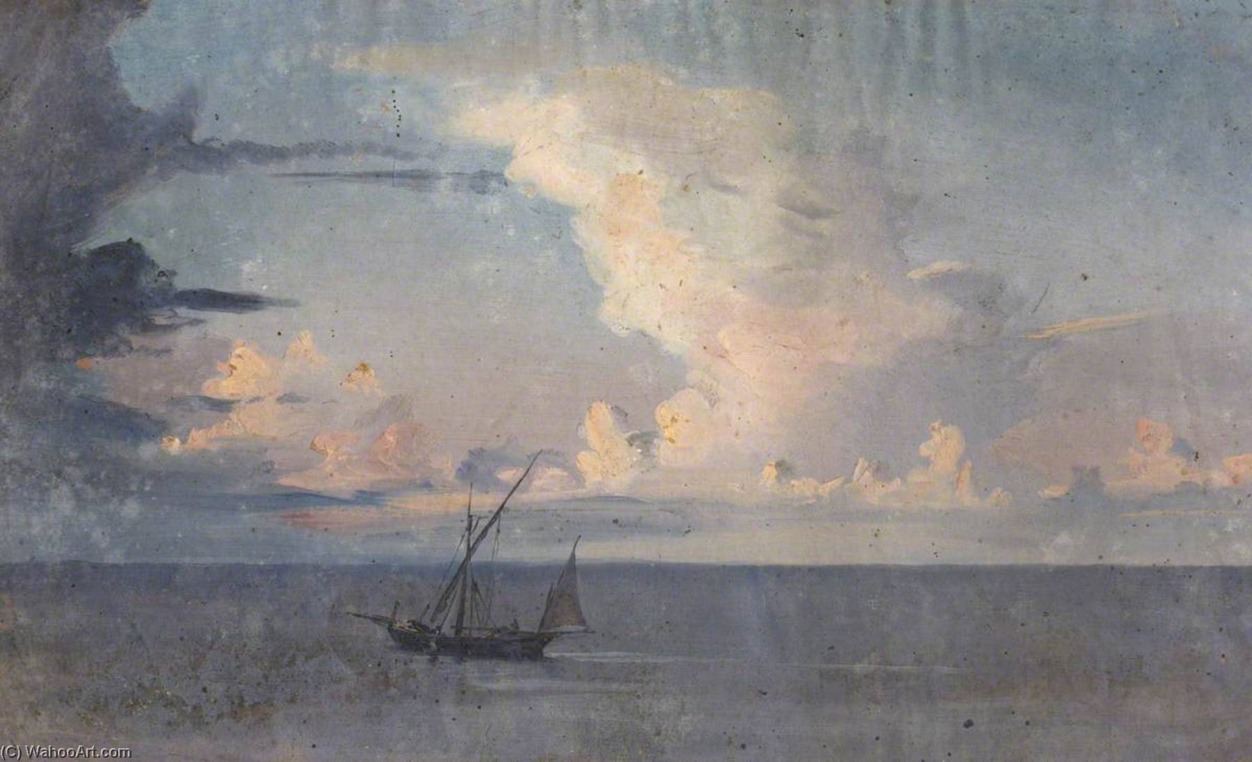 Wikioo.org - The Encyclopedia of Fine Arts - Painting, Artwork by Thomas Stuart Smith - A Boat on the Water