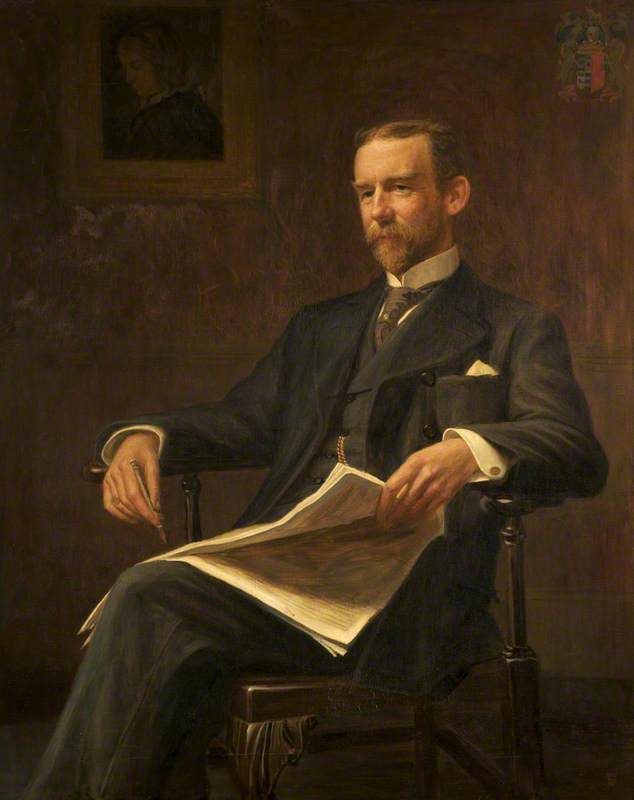 WikiOO.org - Encyclopedia of Fine Arts - Lukisan, Artwork Frank Stanley Ogilvie - William Grey (1850–1910), 9th Earl of Stamford