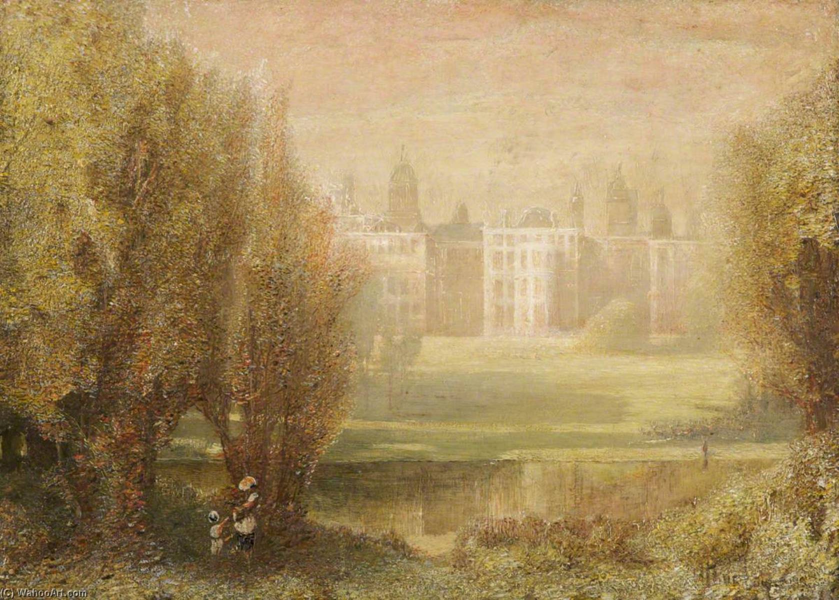 Wikioo.org - The Encyclopedia of Fine Arts - Painting, Artwork by Arthur Lowe - Thoresby Hall, Nottinghamshire