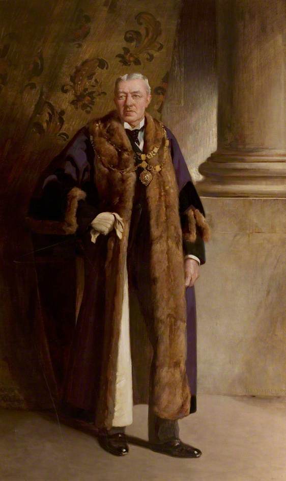 Wikioo.org - The Encyclopedia of Fine Arts - Painting, Artwork by Frederick Hall - J. W. Holmes, Esq., Mayor of East Retford (1886, 1891 1901)