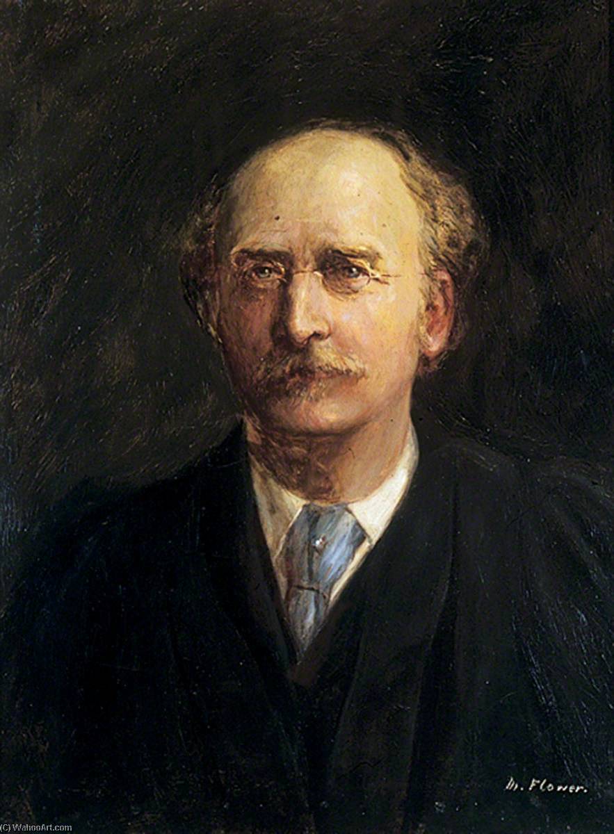 Wikioo.org - The Encyclopedia of Fine Arts - Painting, Artwork by Marmaduke C William Flower - Professor John James Hummel (b.1850), First Professor of Dyeing, Yorkshire College (1880–1902)