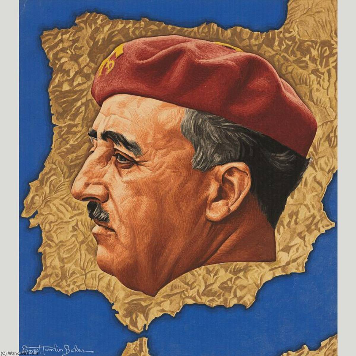 WikiOO.org - Encyclopedia of Fine Arts - Lukisan, Artwork Ernest Hamlin Baker - Francisco Franco
