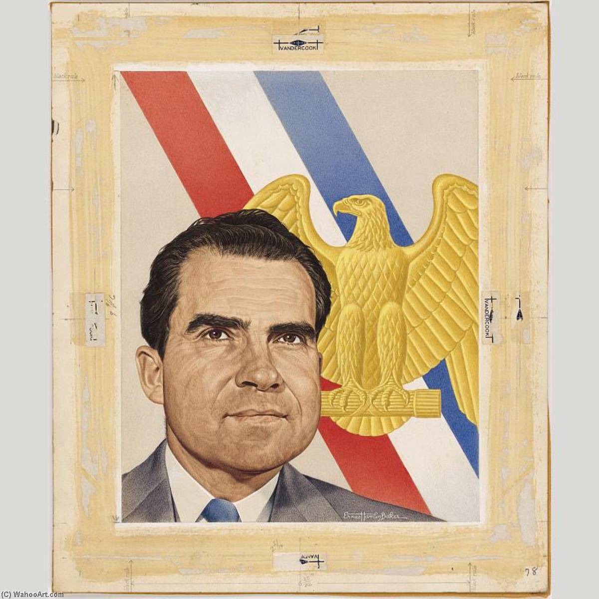 WikiOO.org - אנציקלופדיה לאמנויות יפות - ציור, יצירות אמנות Ernest Hamlin Baker - Richard Nixon