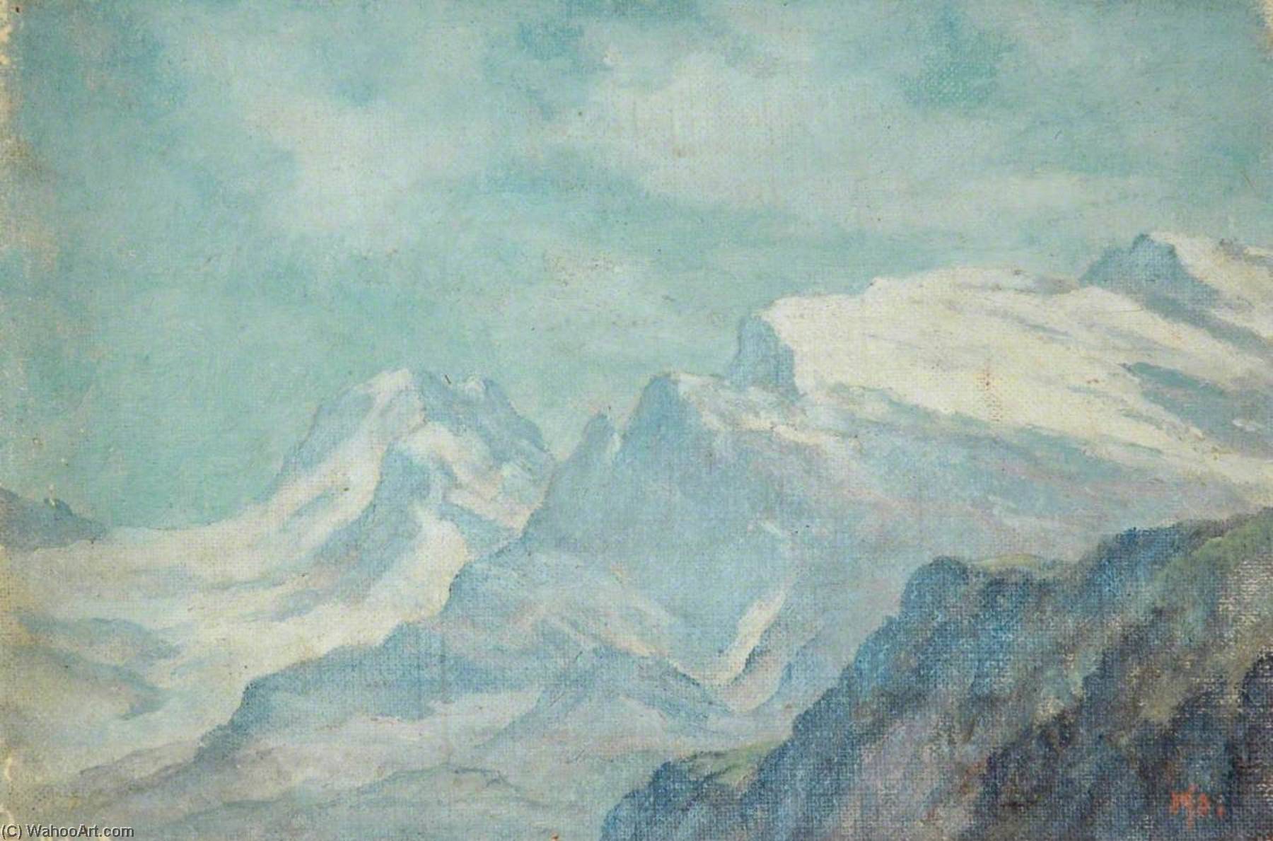 WikiOO.org - Enciclopedia of Fine Arts - Pictura, lucrări de artă Arnold Priestman - Mountainous Landscape