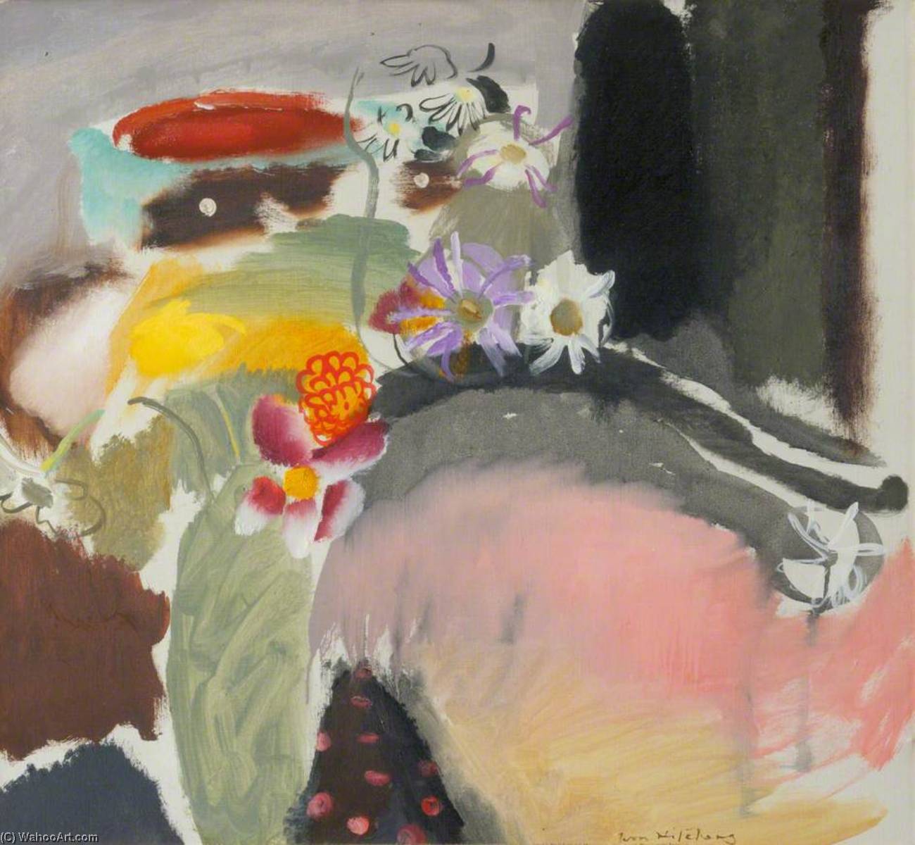 Wikioo.org - The Encyclopedia of Fine Arts - Painting, Artwork by Ivon Hitchens - Flower Piece
