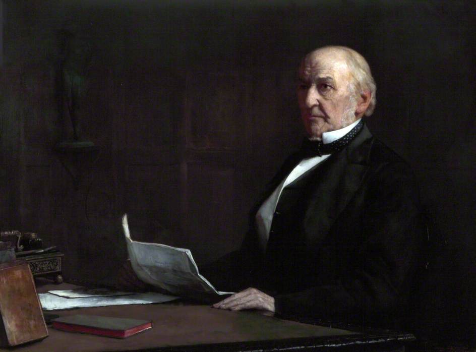 Wikioo.org - The Encyclopedia of Fine Arts - Painting, Artwork by Percy Bigland - W. E. Gladstone (1809–1898)
