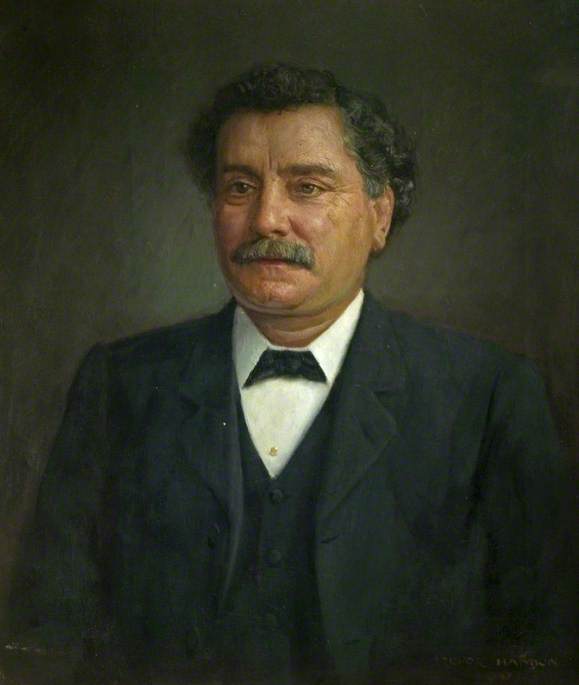 Wikioo.org - The Encyclopedia of Fine Arts - Painting, Artwork by Arthur Trevor Haddon - James Haslam (1842–1913), MP for Chesterfield (1906–1913), Founder Member and Secretary of the Derbyshire Miners' Association, 1880