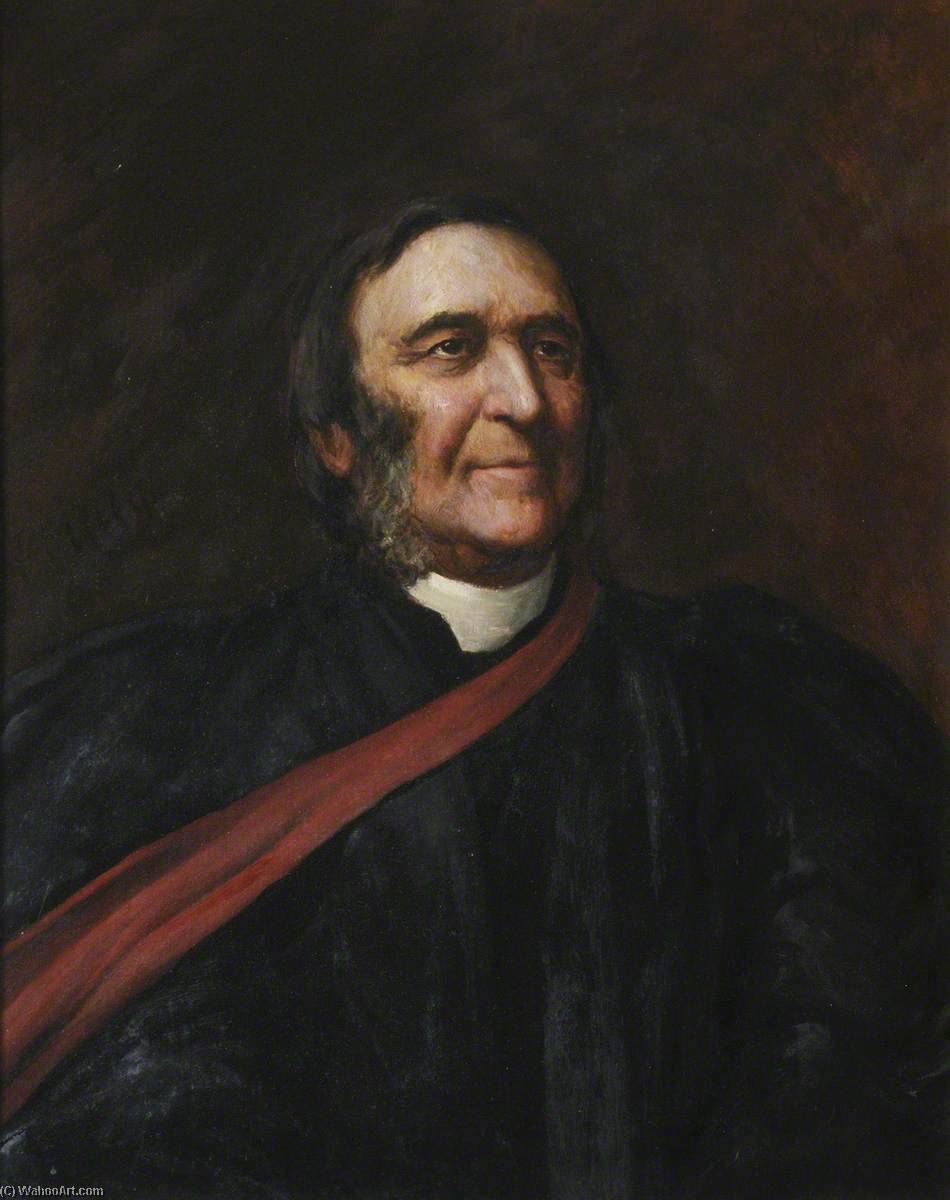 Wikioo.org - The Encyclopedia of Fine Arts - Painting, Artwork by Arthur Trevor Haddon - Frederick Temple (1821–1902), Blundell Scholar (1839), Blundell Fellow (1842–1848), Headmaster of Rugby (1857–1869), Archbishop of Canterbury (1896–1902) (after Hubert von Herkomer)