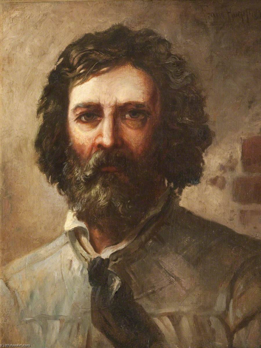 Wikioo.org - The Encyclopedia of Fine Arts - Painting, Artwork by Franz Höpfner - Self Portrait