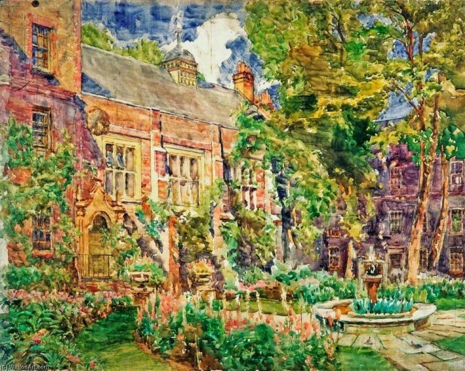 Wikioo.org - The Encyclopedia of Fine Arts - Painting, Artwork by Henry Straker - Garden