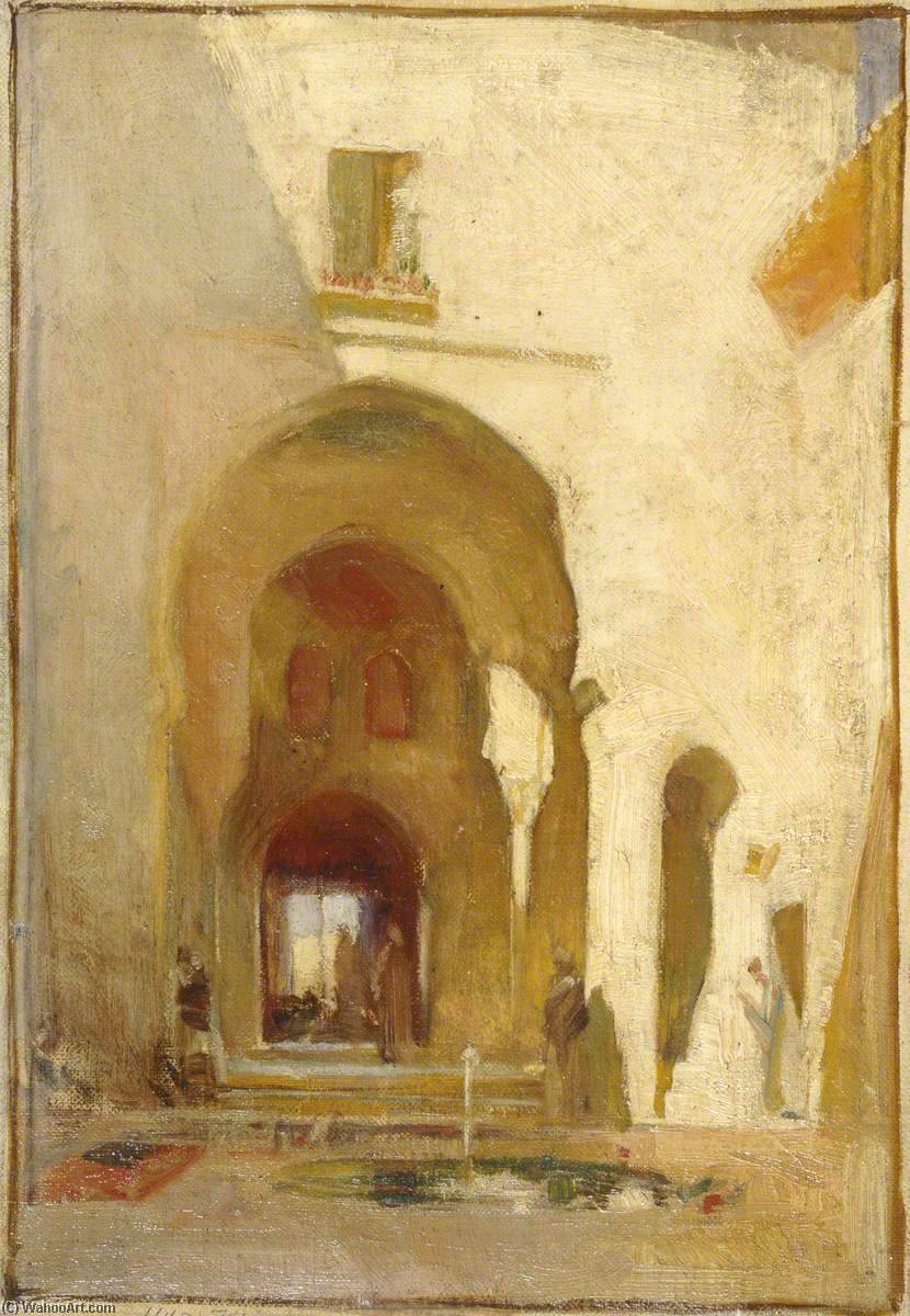 Wikioo.org - The Encyclopedia of Fine Arts - Painting, Artwork by George Murray - A Doorway in the Alhambra