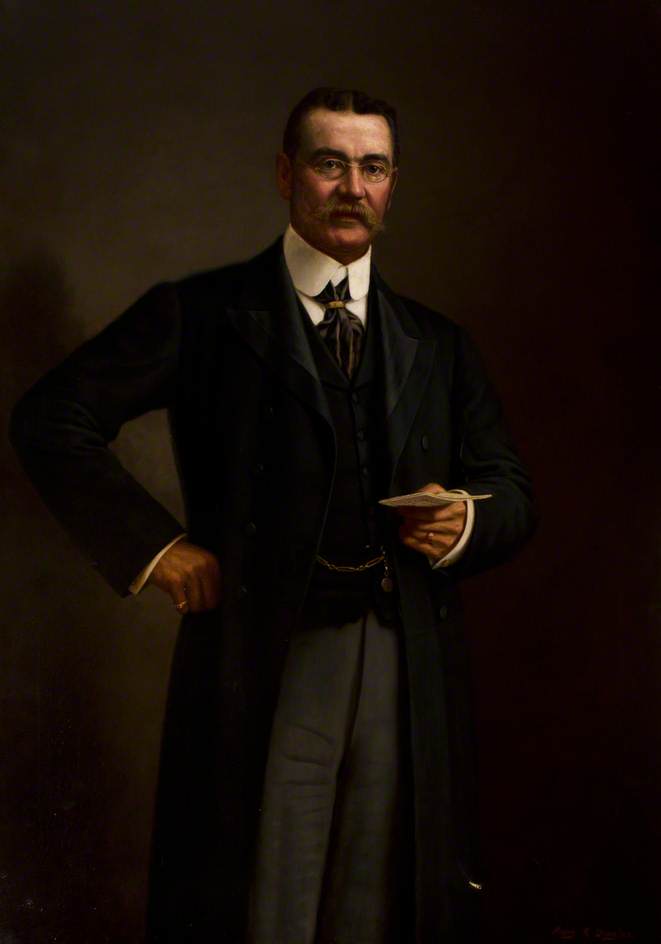 Wikioo.org - The Encyclopedia of Fine Arts - Painting, Artwork by Harry R Douglas - Michael J. McCartan, Esq., MDJR, First Chairman of Newry Urban District Council (1899–1901)